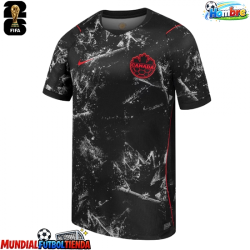 Camiseta Canadá Segunda Equipación Replica Mundial 2026 mangas cortas